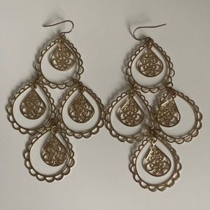 Vintage gold earrings